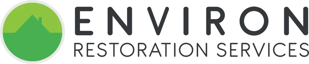 Environ Restoration Services logo featuring a green house silhouette, representing sash window repair and restoration services for period homes.