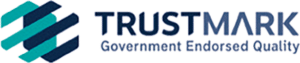 TrustMark logo representing government endorsed quality for sash window repair services by Environ Restoration Services.